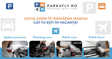 Parcare Otopeni,  Spalare si Detailing Auto la Parcarea Park4fly   - Park4fly